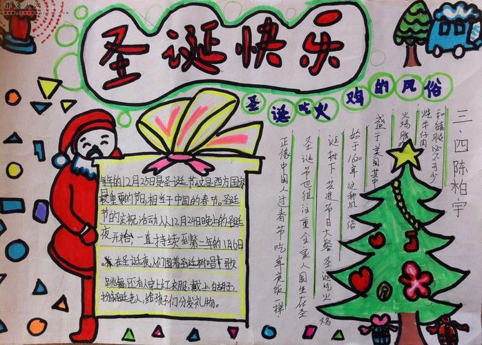 圣诞节手抄报中文