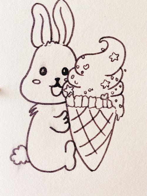 怎么画冰淇淋简笔画