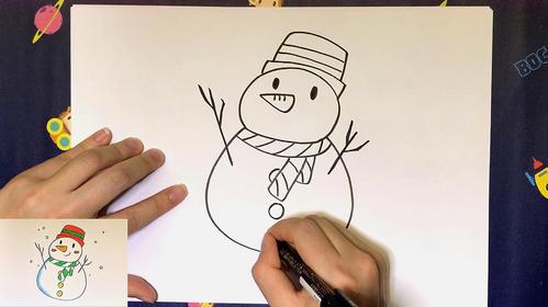 雪人简笔画儿童画 雪人简笔画儿童画简单