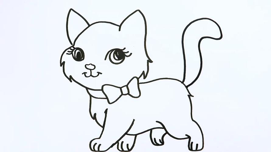 简笔画小猫 简笔画小猫怎么画可爱