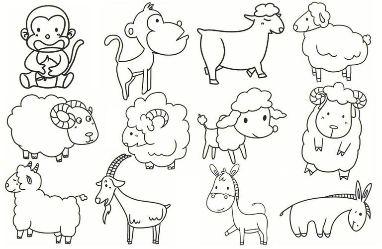 简笔画图片大全动物 简笔画图片大全动物可爱小动物