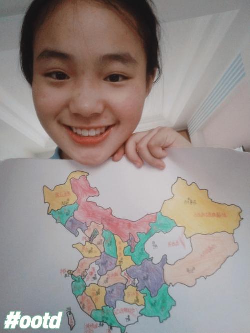 中国简笔画地图 中国简笔画地图卡通版