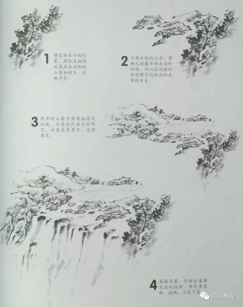 中国画山水技法教程 山水国画教程