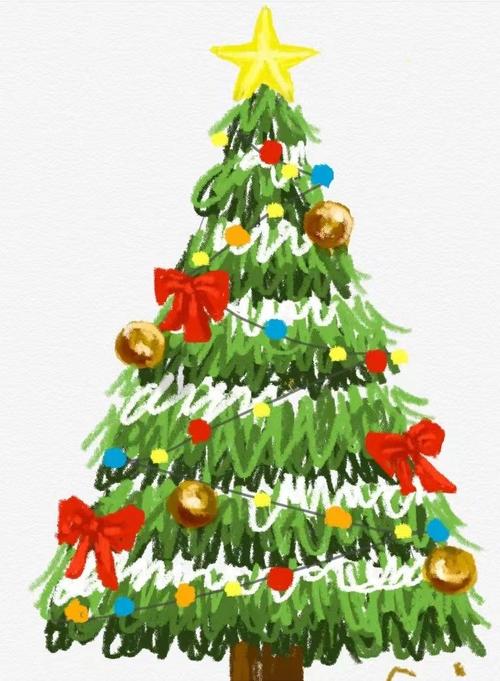简单画圣诞树 简单画圣诞树怎么画