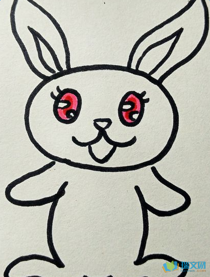 小兔子眼睛简笔画