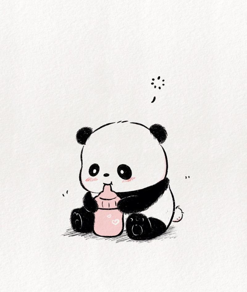 小熊猫简笔画图片大全可爱