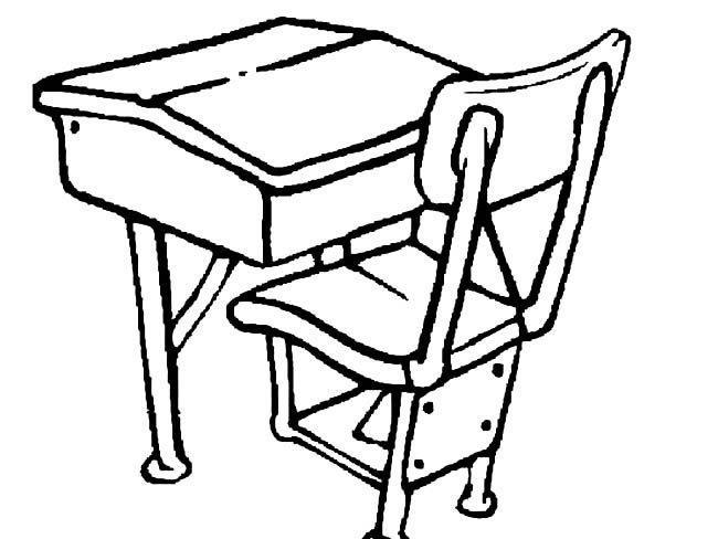 简笔画桌子和椅子图片 在不同的方向