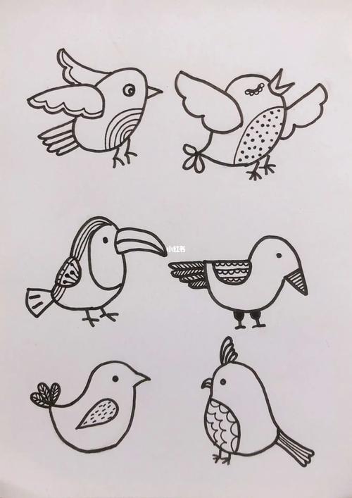 鸟儿怎么画简笔画 鸟儿怎么画简笔画步骤