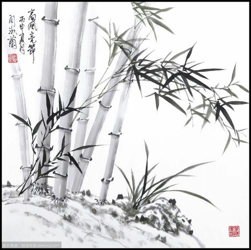 竹子中国画 国画竹子的画法视频