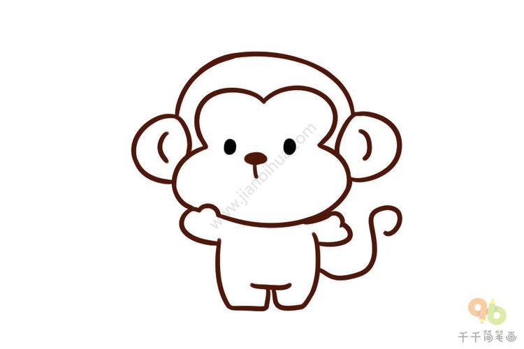 猴简笔画图