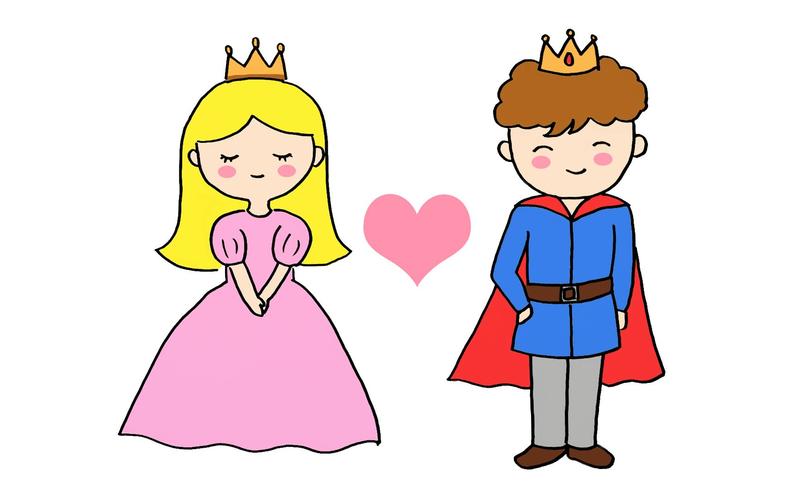 公主和王子的简笔画 公主和王子的简笔画图片