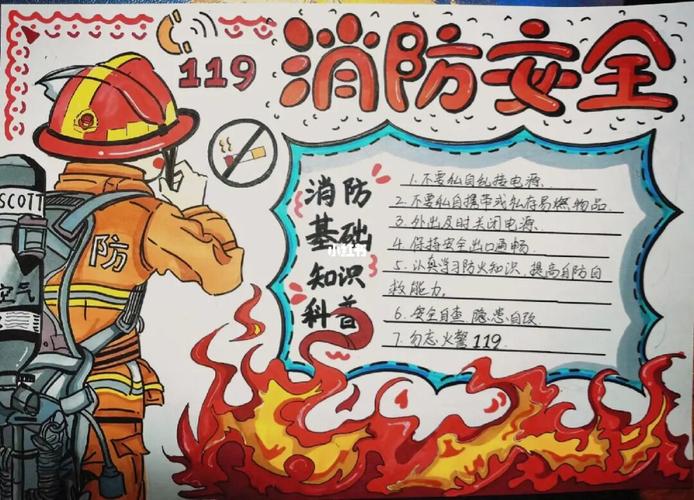 三年级消防安全手抄报怎么画
