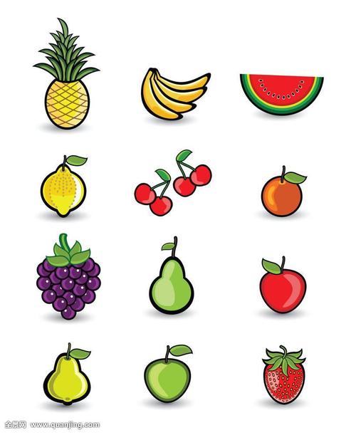 水果简笔画有色 简笔水果画有颜色大全