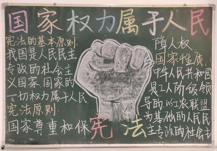 中国法制宣传日黑板报