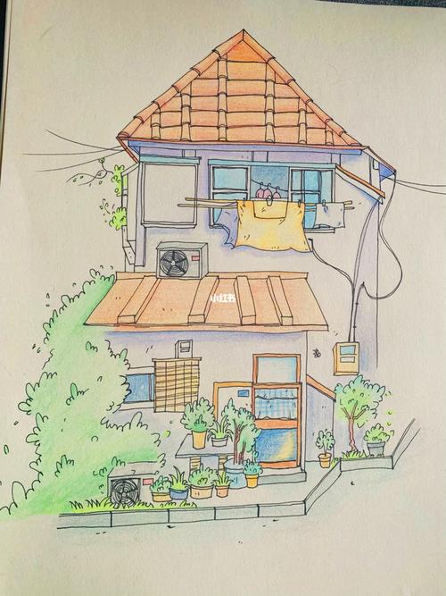 水彩画房子 水彩画房子日系
