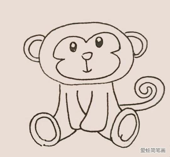猴子简化图简笔画