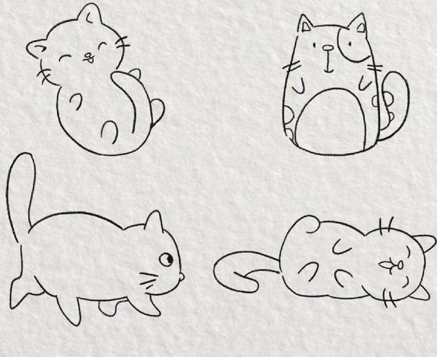 简笔画的小猫 简笔画的小猫怎么画最简单的又可爱
