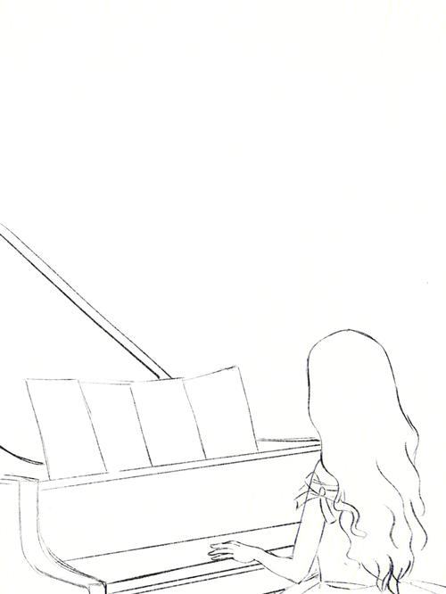 钢琴的简笔画 钢琴的简笔画怎么画