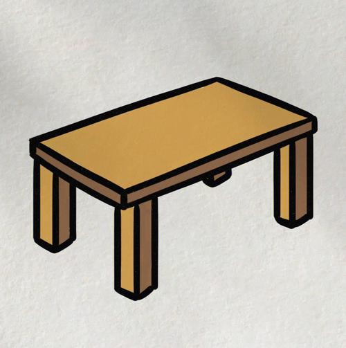 简笔画桌子 简笔画桌子和椅子图片