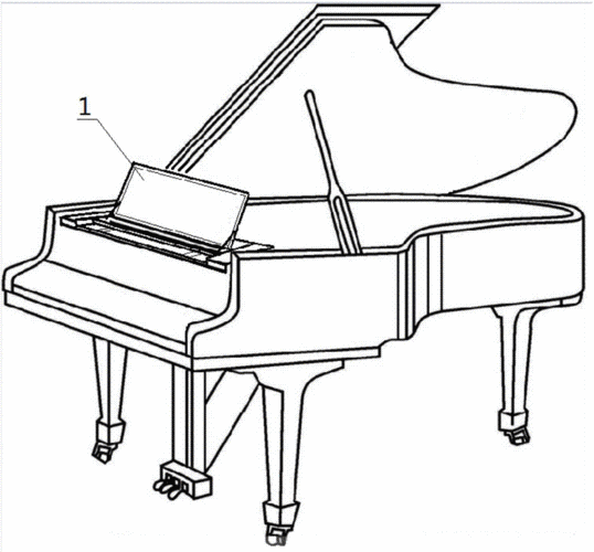 钢琴简笔画画法图片
