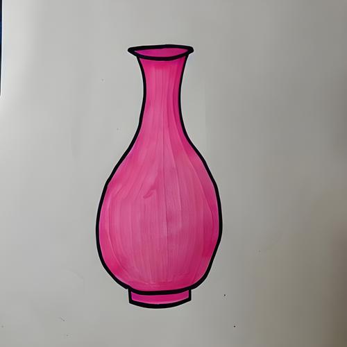 花瓶简笔画彩色