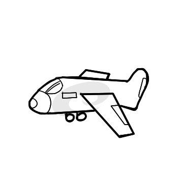 玩具飞机简笔画