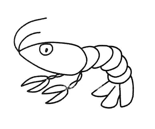 鱼虾简笔画