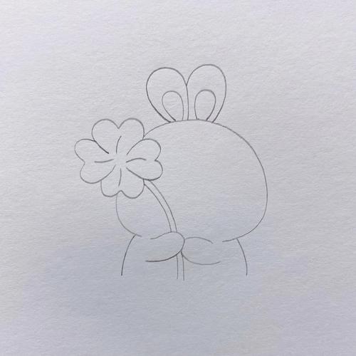 小白兔简笔画可爱