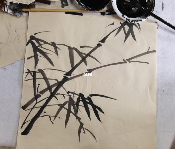 入门国画竹子的画法步骤图 初学国画竹子的画法图片
