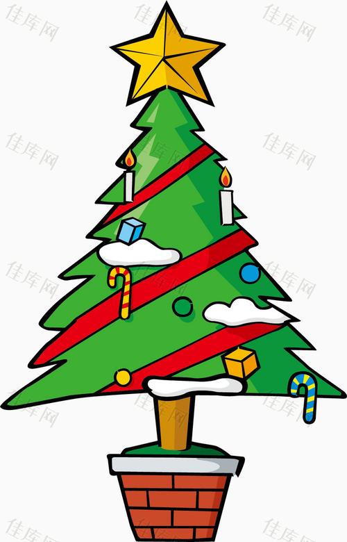 圣诞树的简单画法 圣诞树的画法