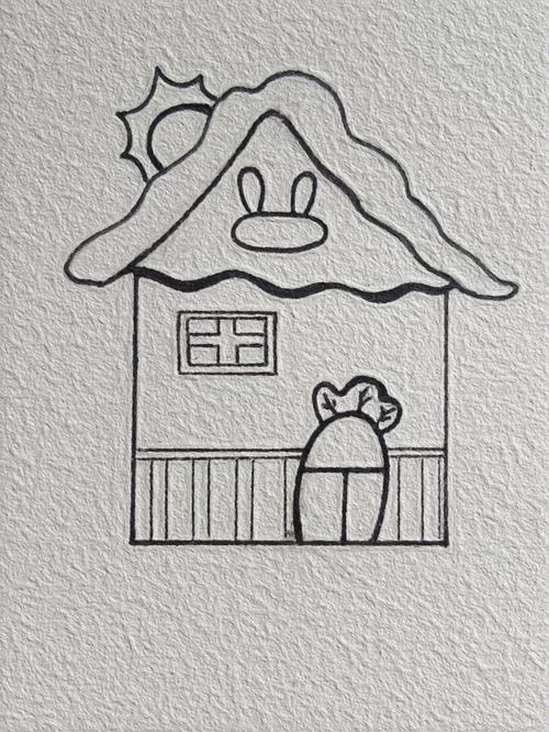 幼儿简笔画房子 幼儿简笔画房子图片大全一幅图