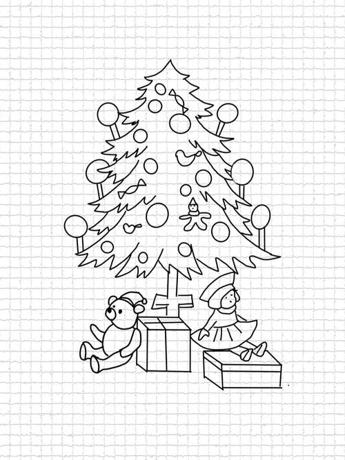 圣诞树简画图 圣诞树的简画图