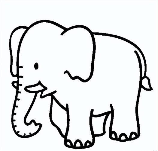 大象简笔画一步一步教 大象简笔画一步一步教侧着的