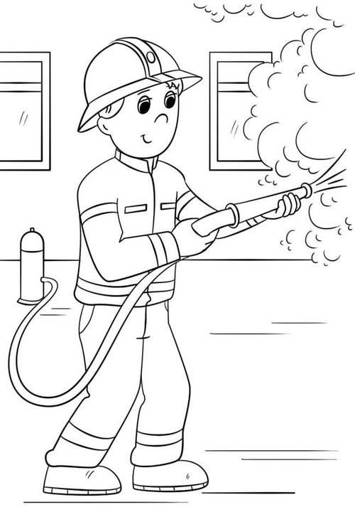 儿童消防绘画简笔画 儿童消防绘画简笔画简单