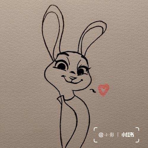 小兔子简笔画简单