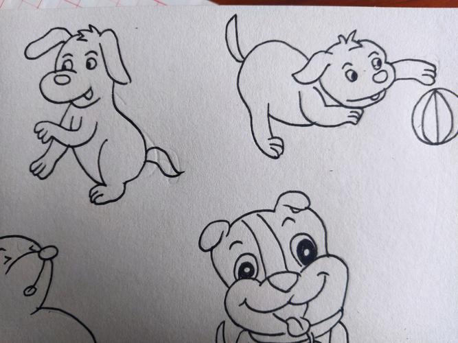 简笔画一只小狗 简笔画一只小狗简单
