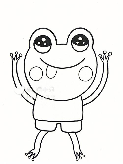 青蛙简笔画儿童画 