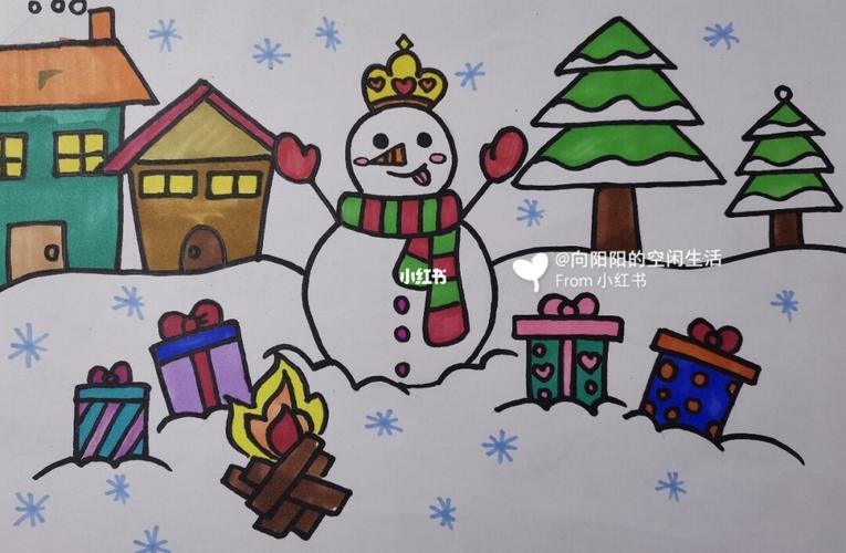 儿童简笔画雪人 儿童简笔画雪人图片