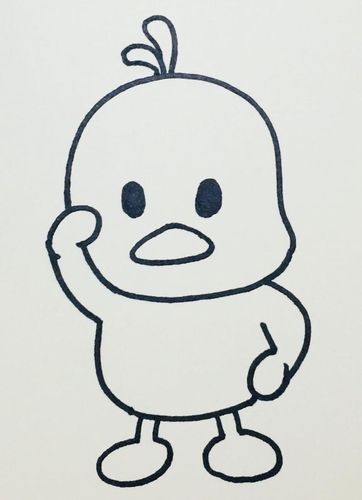鸭子怎么画简笔画 画小鸭子的简笔画