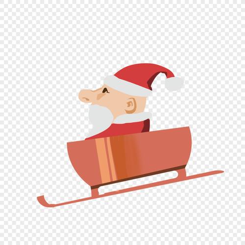 圣诞老人的雪橇简笔画 圣诞老人的雪橇简笔画图片