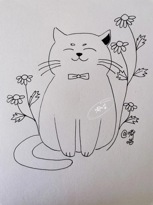 小猫的简笔画可爱简单 小猫的简笔画可爱简单又好看