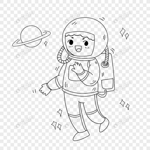 简笔画宇航员怎么画 宇航员怎么简笔画