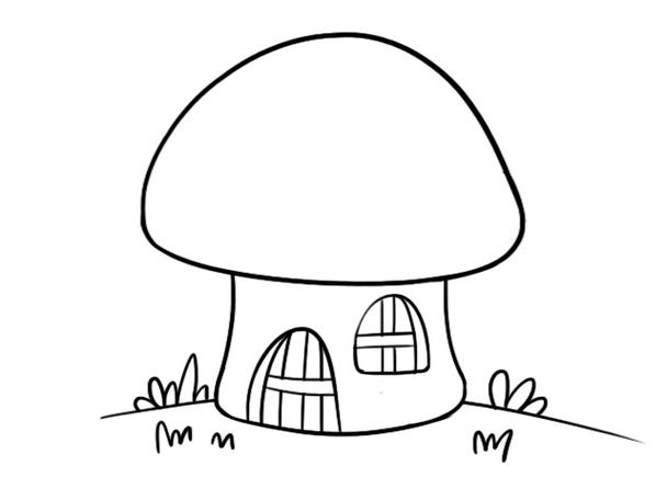 简笔画蘑菇房子图片大全
