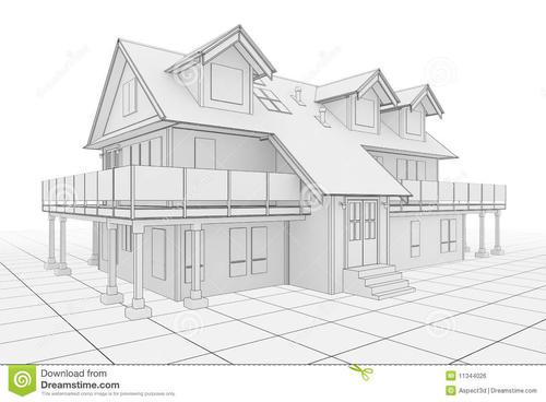 房子立体图简笔画 房子立体图简笔画设计