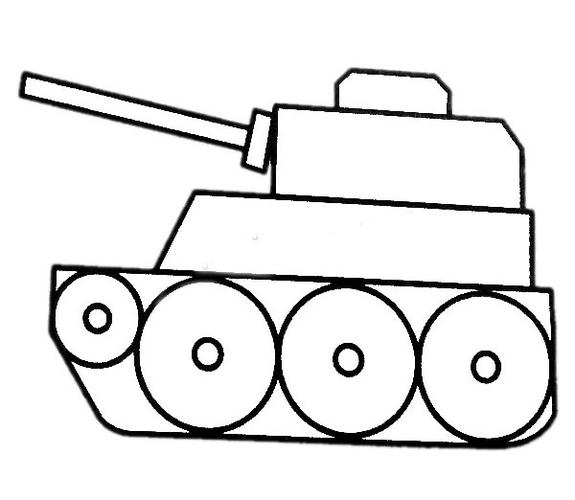 大坦克简笔画