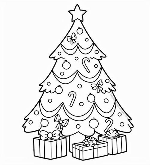 简笔圣诞树怎么画