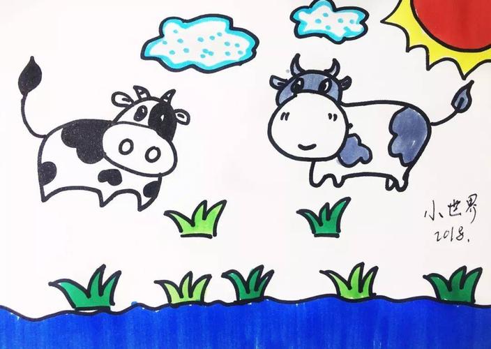 农场里的小动物简笔画 农场里的小动物简笔画图片