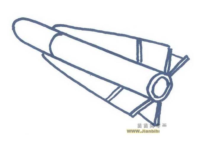 中国导弹简笔画