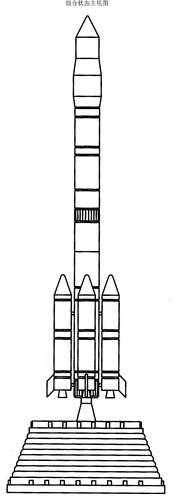 中国火箭的画法图片