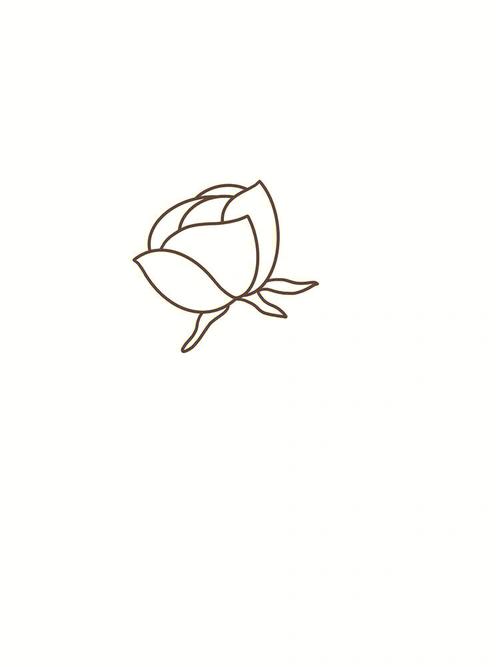 玫瑰的简笔画怎样画?